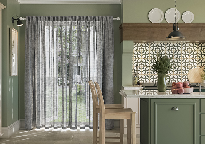 Novara Voile, Pebble Grey - Made to Measure Curtains - Image 7